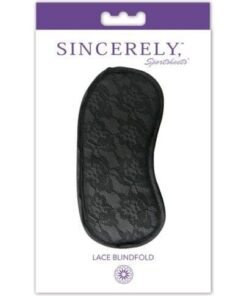 Midnight Lace Blindfold - Black