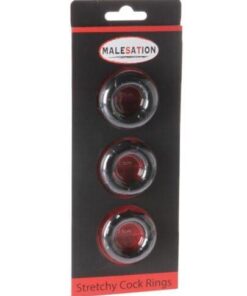 Malesation Stretchy Cock Rings - Pack of 3
