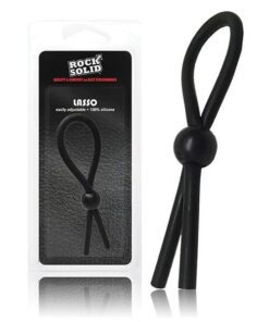 Rock Solid Lasso Single Adjustable Lock Black Silicone