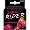 Contempo Sweet Rider Condoms - Strawberry Pack of 3