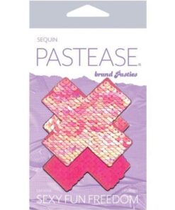 Pastease Color Changing Flip Sequins Cross - Pink O/S