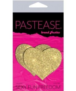 Pastease Glitter Heart - Gold O/S