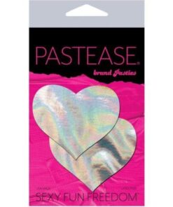 Pastease Hologram Heart - Silver O/S