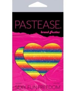 Pastease Glitter Heart -Rainbow O/S