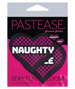 Pastease Naughty & Nice Hearts - Black/Pink O/S