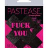 Pastease Fuck You Pay Me Cross - Black/Pink O/S