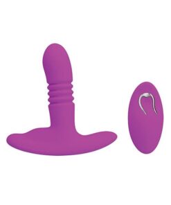 Pretty Love Heather Thrusting Butt Plug - Fuchsia