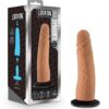 Blush Lock On 7" Dynamite Dildo w/Suction Cup Adapter - Mocha