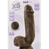 X5 Hard On Dildo Brown