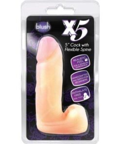 Blush X5 Plus 5" Cock w/Flexible Spine