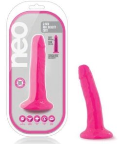 Blush Neo 5.5" Dual Density Cock - Neon Pink