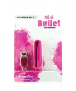 Mini Bullet Rechargeable Bullet - 9 Functions Pink