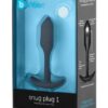 b-Vibe Weighted Snug Plug 1 - .55 g Black