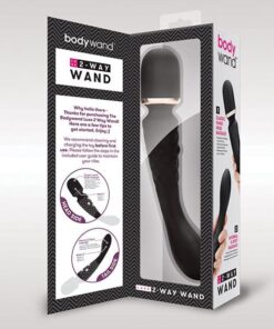 XGen Bodywand Luxe 2 Way Wand Head Massager - Black