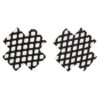 Fishnet Cross Pasties (One Time Use) - Black O/S