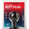 Round Butt Plug - Medium Black