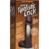 Realistic 8" Ultraskyn Cock w/Balls - Black