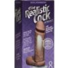 Realistic 8" Ultraskyn Cock w/Balls - Brown