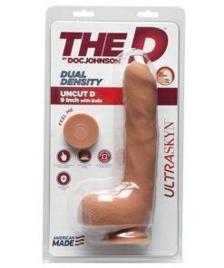 The D 9" Uncut D w/Balls - Caramel