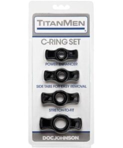 Titanmen Tools Cock Ring Set - Black