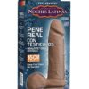 Noches Latinas Ultraskyn Pene Real Con Testiculos 6 " - Caramel