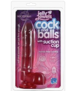 Jelly Cock w/Suction Cup - Ruby