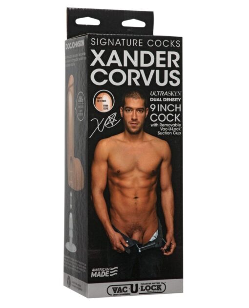 Signature Cocks ULTRASKYN 9" Cock w/Removable Vac-U-Lock Suction Cup - Xander Corvus