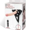 Lux Fetish 8.5" Realistic Vibrating Dildo w/Strap On Harness Set