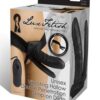 Lux Fetish Unisex Vibrating Hollow Double Penetration Strap On Dildo