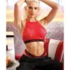 Vibes Extra Spicy Halter Bralette & Cheeky Panty Chili Red L/XL