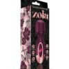 Zola Rechargeable Silicone Mini Wand - Burgundy/Rose Gold