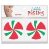 Edible Body Pasties - Spearmint Candy Swirls