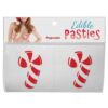 Edible Body Pasties - Candy Cane