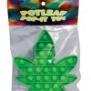 Pot Leaf Pop It Fidget Toy - Green