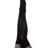 Kix'ies Dana Lynn Ribbed Thigh High Black C