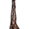 Kix'ies Elle Fishnet Diamond Thigh High Black B