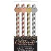 Glitterati Boobie Party Tall Straws - Pack of 8