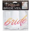 Glitterati Bride Veil - Rose Gold/White