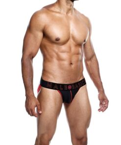 Male Basics Neon Jockstrap Red SM