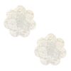 Neva Nude Lace Petal Flower Pasties - White O/S