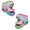 Neva Nude Reflective Dinosaur Pasties - Rainbow O/S