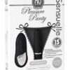 Sensuelle Pleasure Panty Bullet w/Remote Control - 15 Functions Black