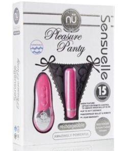 Sensuelle Pleasure Panty Bullet w/Remote Control - 15 Function Pink