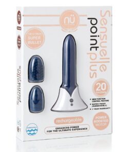 Sensuelle Point Plus Rechargeable Bullet - Navy Blue