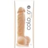 Colours Pleasures 5" Dong w/Balls & Suction Cup - White