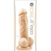 Colours Pleasures Thick 5" Dildo - White