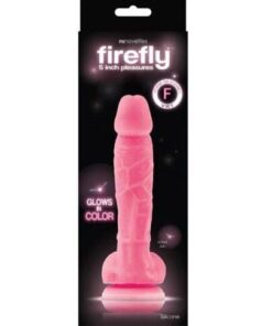 Firefly 5" Silicone Glowing Dildo - Pink