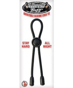 Mack Tuff Adjustable Silicone Cock Tie - Black