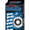 My Ten Erection Rings Tight Firm Rings - Black