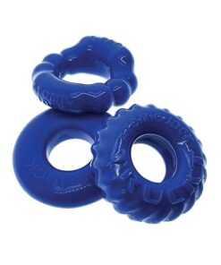 Oxballs Bonemaker 3 Pack Cockring Kit - Pool blue